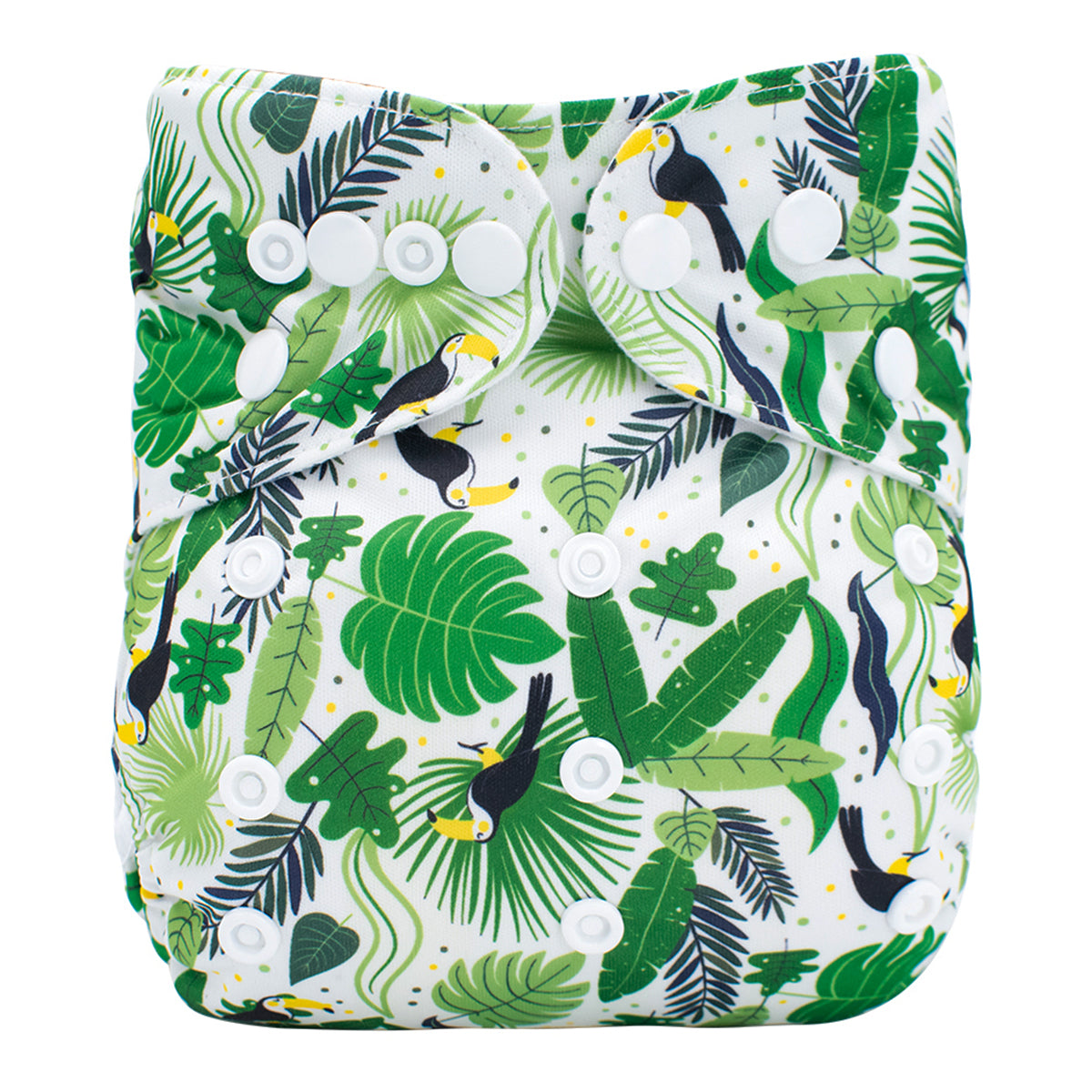 Lulu & Finn Rainforest Print Modern Cloth Night Nappy Nappy Box Co
