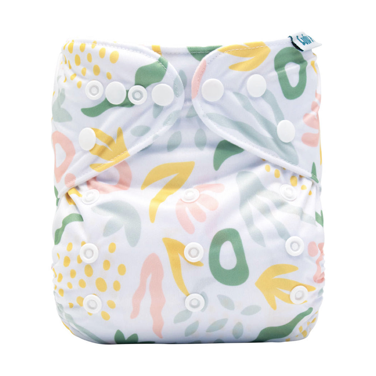 Lulu & Finn Abstract Floral Rehashed Print Modern Cloth Nappy Nappy