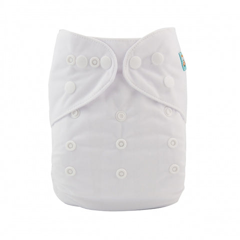 Alva Baby Solid White Modern Cloth Nappy
