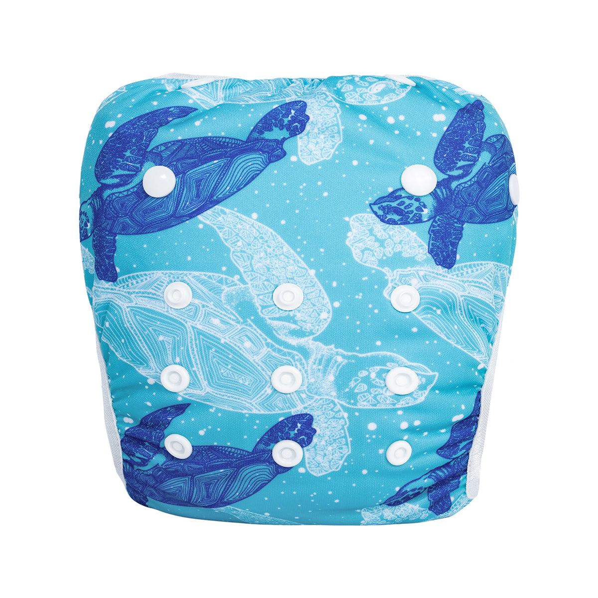 Lulu & Finn Sea Turtles Print Modern Cloth Swim Nappy
