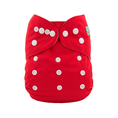 Alva Baby Solid Candy Apple Red Modern Cloth Nappy