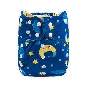 Alva Baby Starry Night Print Big Junior XL Modern Cloth Nappy