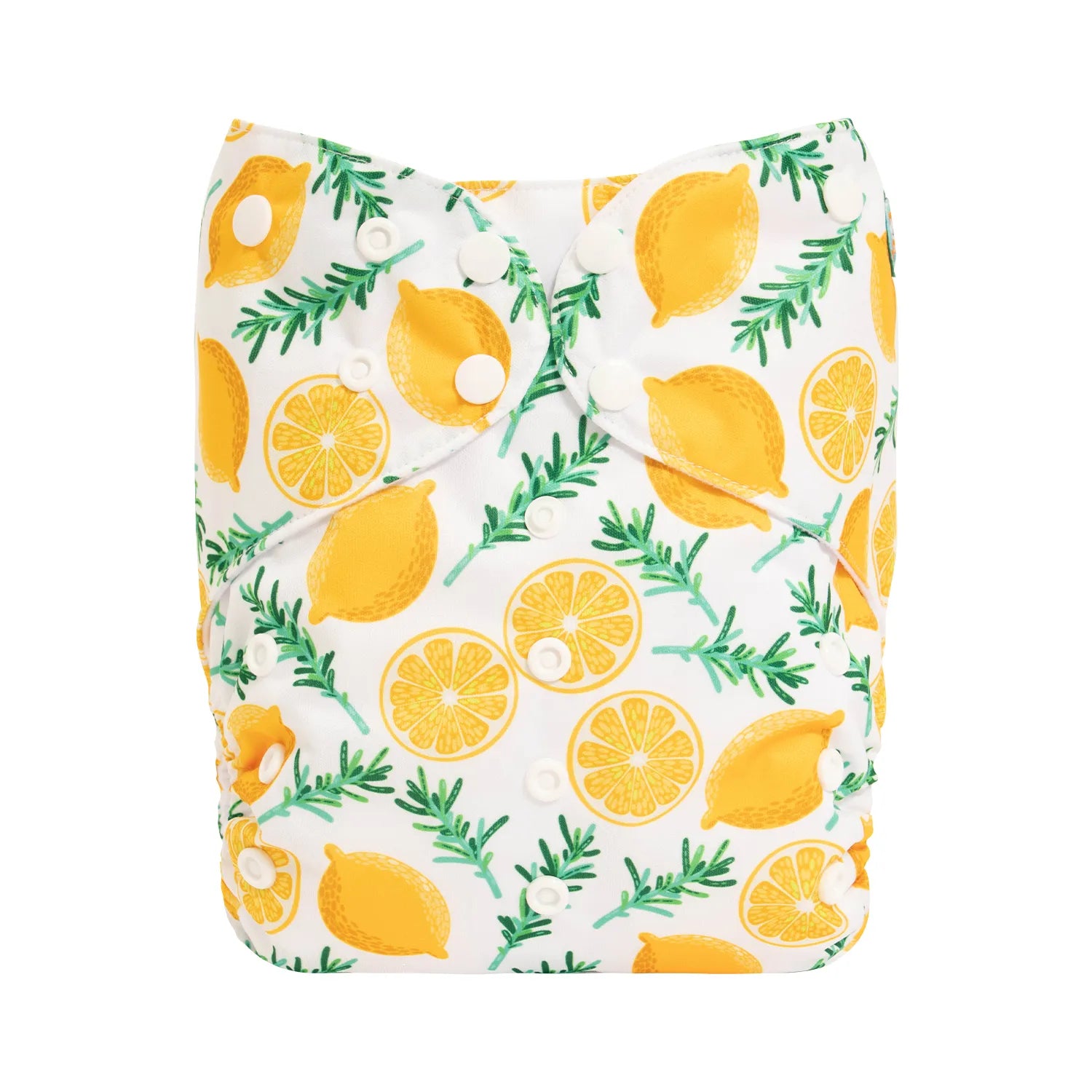 Alva Baby Lemon Thyme Print Big Junior XL Modern Cloth Nappy