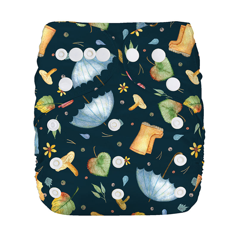 Lulu & Finn Rainy Day Vibes Print Modern Cloth Nappy – Nappy Box Co