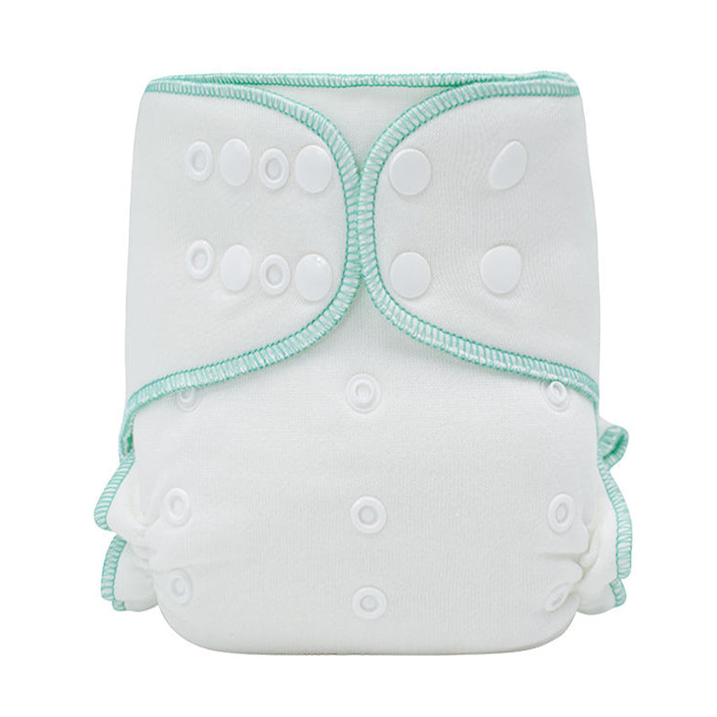 Lulu & Finn Bamboo Cotton Fitted Modern Cloth Nappy w/ Bamboo Cotton Inserts